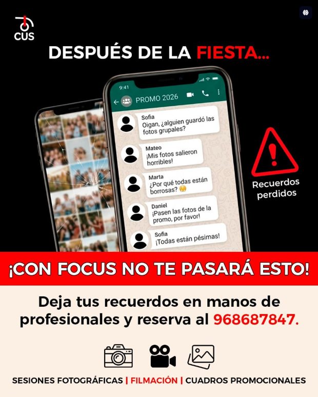 Después de la fiesta: con Focus no pierdes las fotos de tu promoción